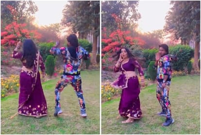 Bhojpuri: Amrapali Dubey was seen dancing on social media tread kaccha badam in saree