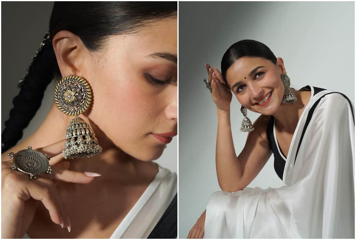 Alia Bhatt: Alia Bhatt shares her pictures wearing a saree fans go crazy seeing her killer style