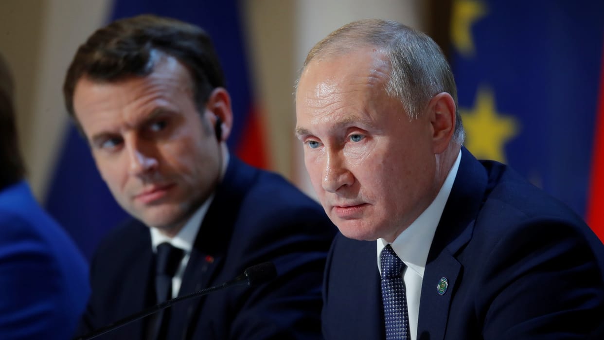 Amid rising tension and War rhetorical between Russia and Ukraine Vladimir Putin talks to counterparts France Emmanuel Macron and US Joe Biden