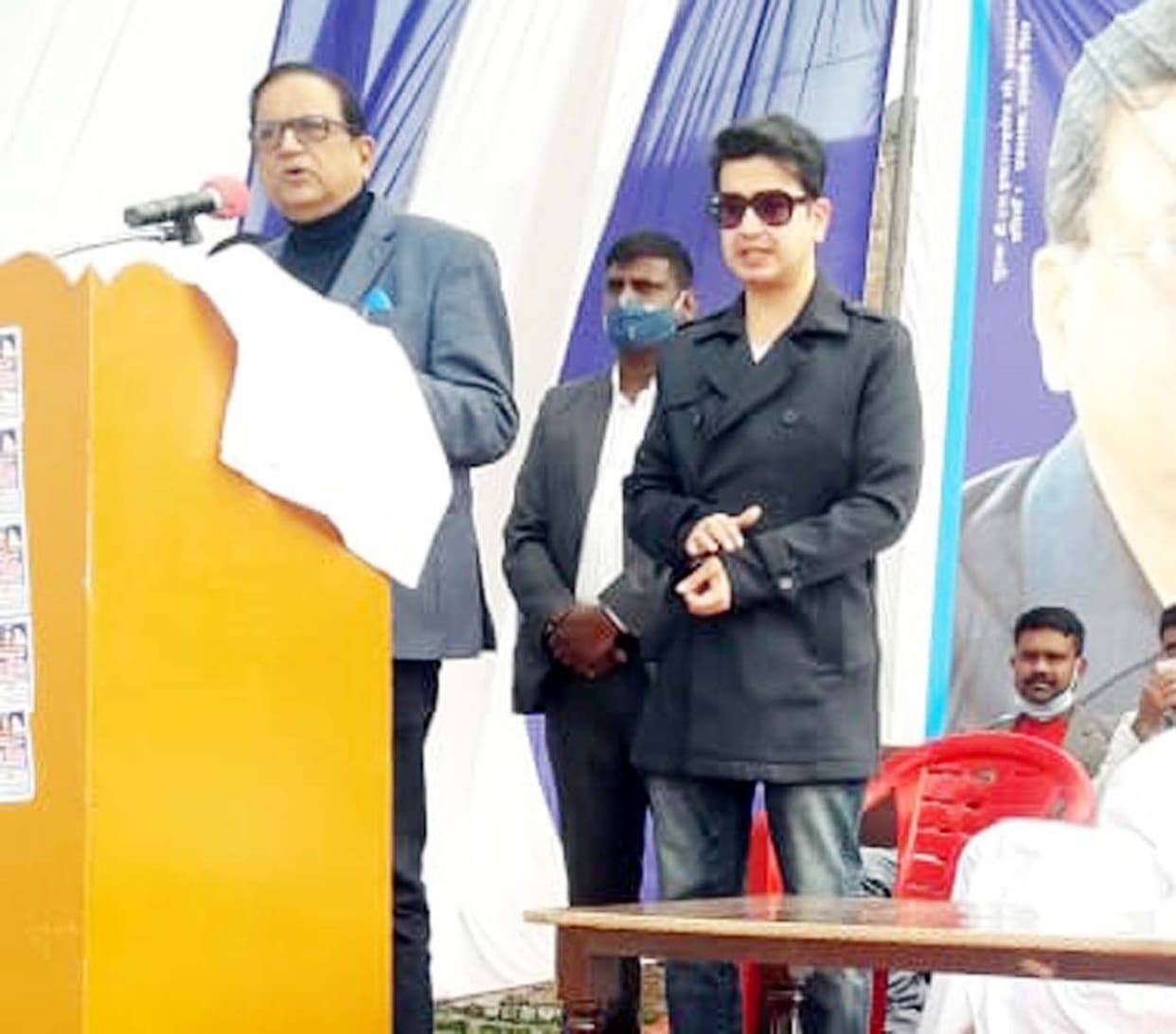 janshbha of sateesh mishra
