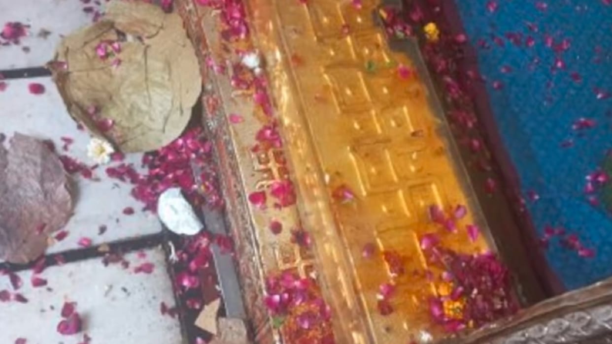 Fiber seat on the door of Banke Bihari temple will be removed in vrindavan