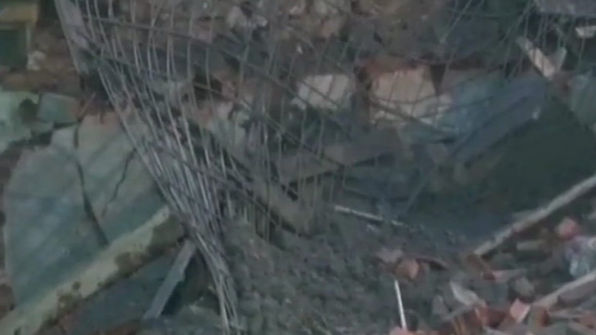 gurugram district Court building collapsed