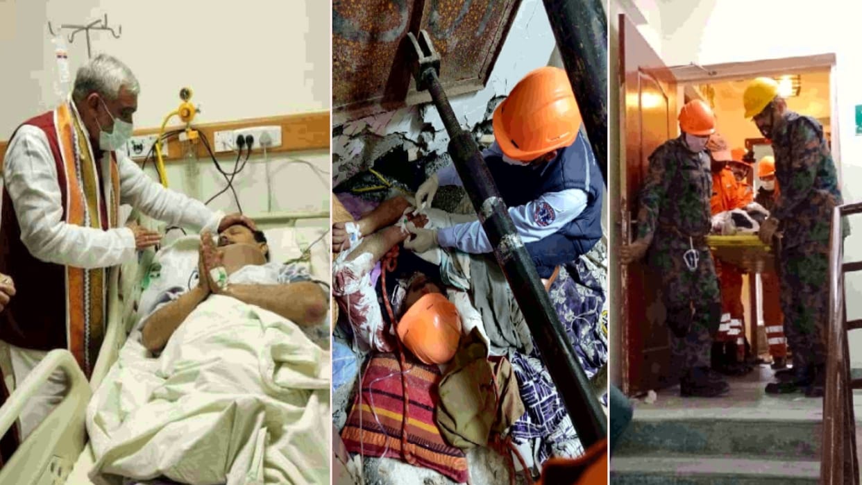 Gurugram chintels paradiso flats collapse PMO officer AK Srivastava res