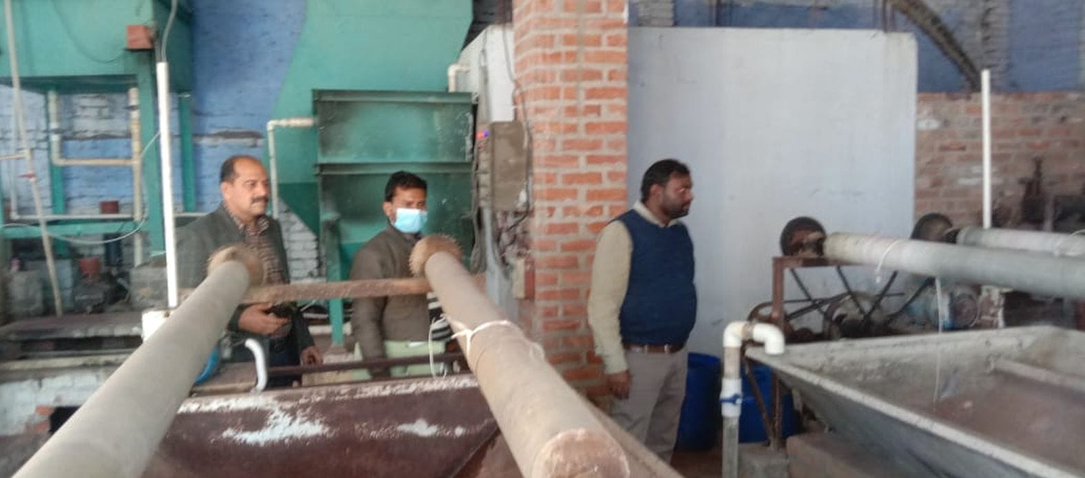 Pollution department team found printing in three factories