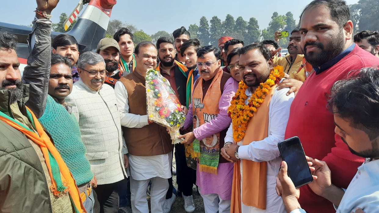 Assam CM done campaign for BJP.