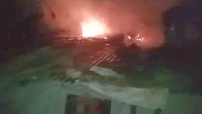 Fire broke out in two brothers' houses