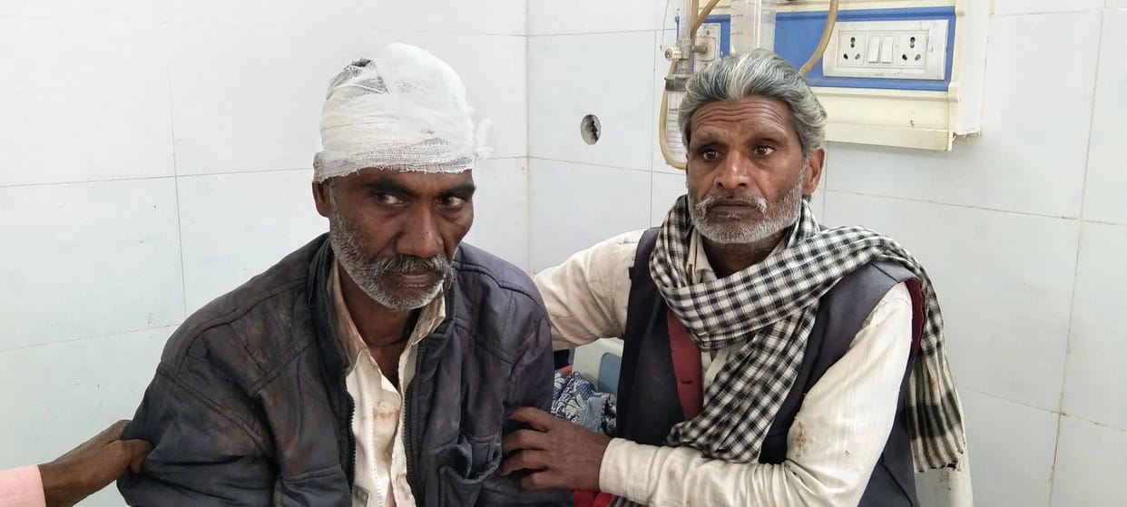 sticks fired in land dispute, five injured