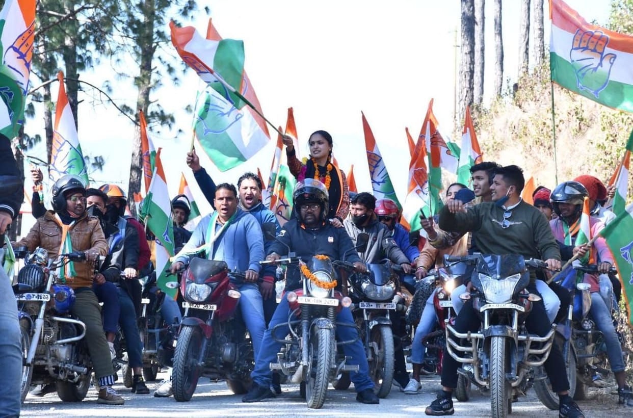 Anukreethy sought votes for the development of Lansdowne