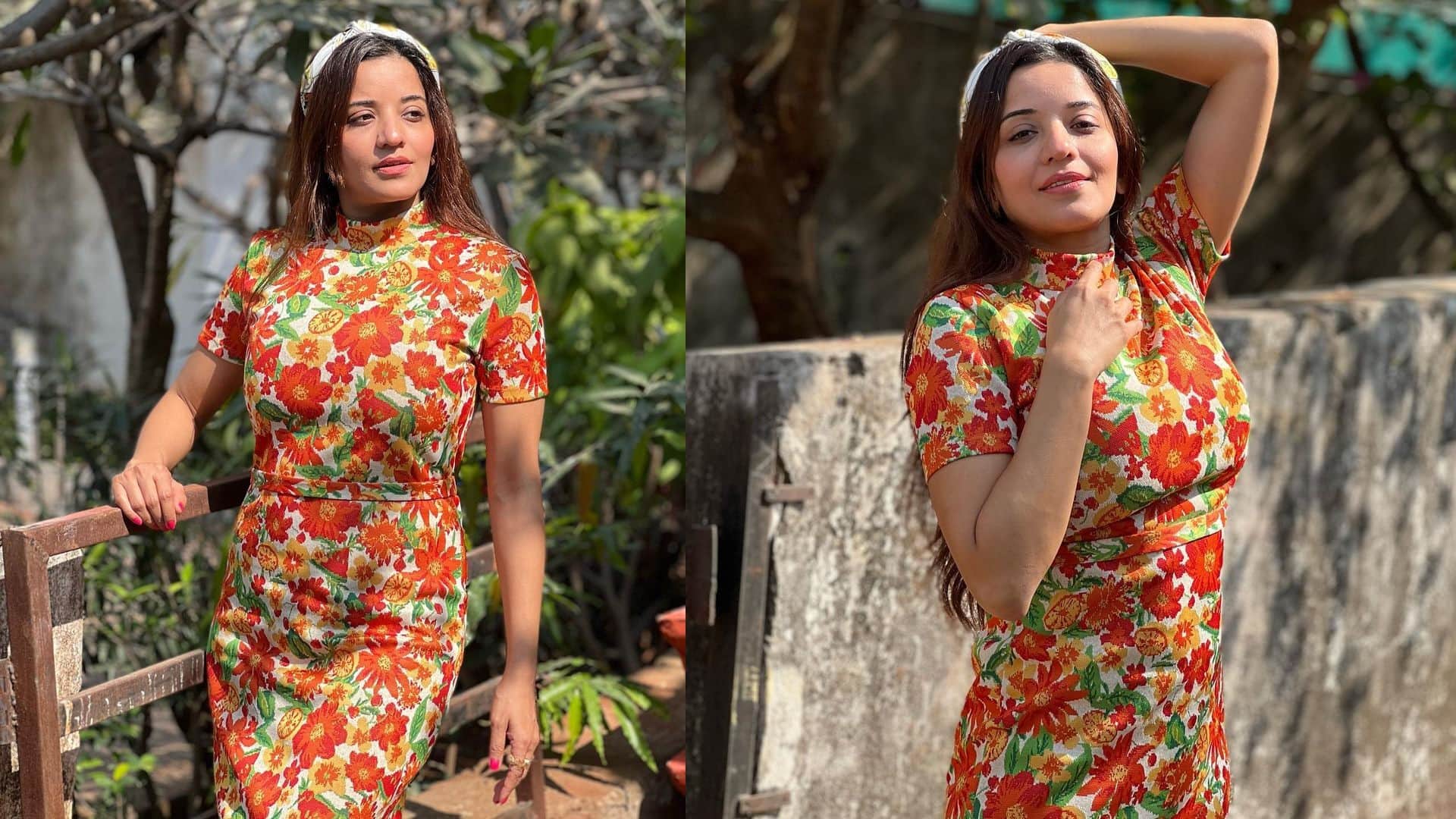 Bhojpuri: Monalisa was seen dancing on the song of Mohammad Rafi fans loved her no makeup look