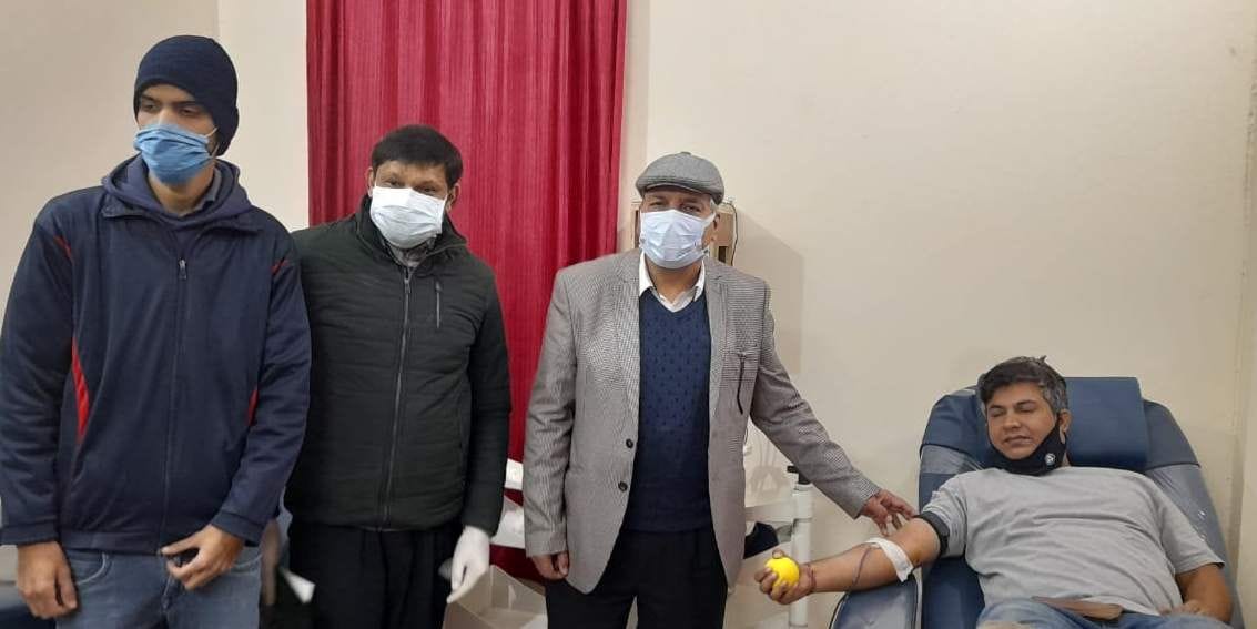 11 units of blood collected in the camp