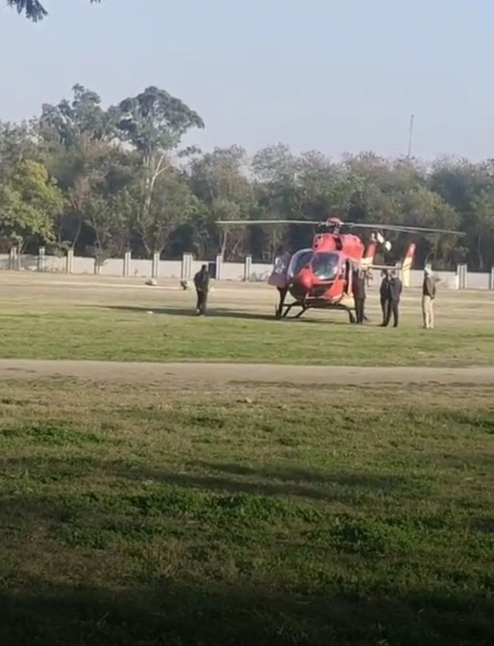 As soon as the information about the emergency landing was received, the administration swelled hands and feet