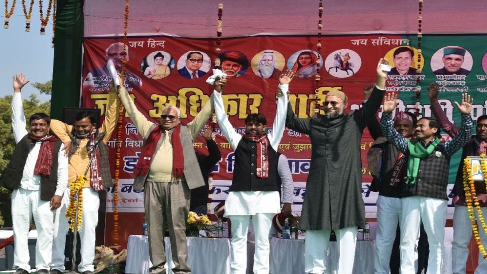 Asaduddin Owaisi targets BJP and Samajwadi Party in mainpuri rally