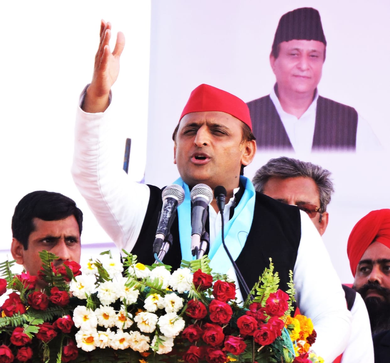 rally of akhilesh yadav in shahjahanpur