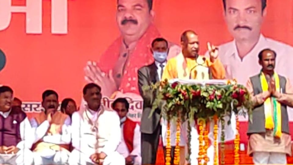 CM Yogi Adityanath and SP chief Akhilesh Yadav targeted each other in Etah Rally