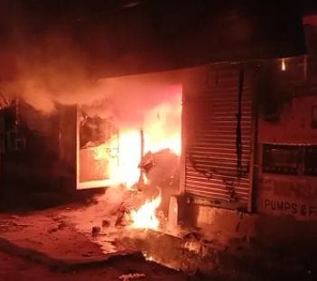 92 lakh loss due to fire in computer shop