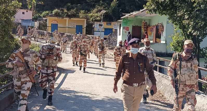 Flag March In Bageshwar