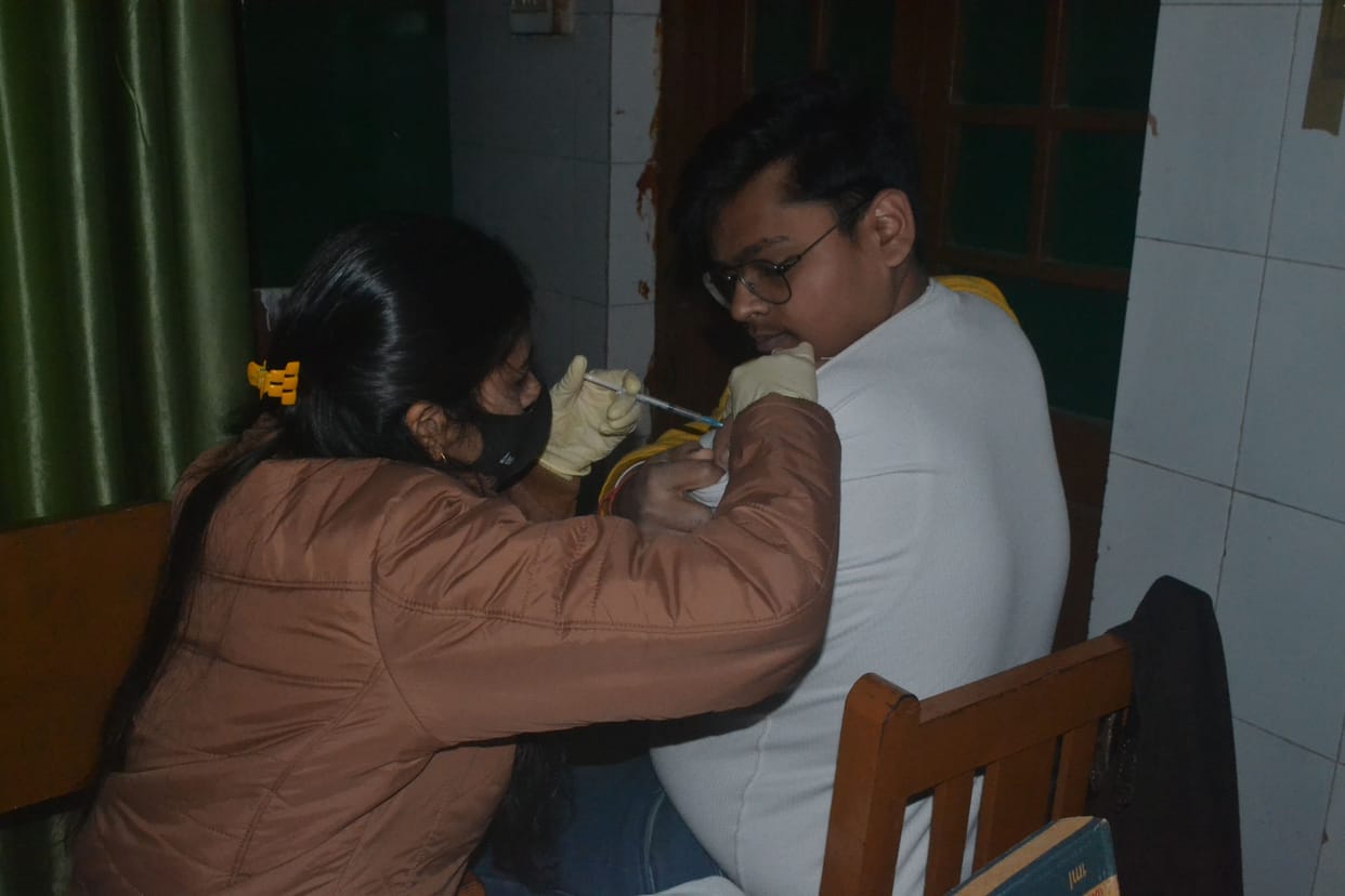 vaccination of 2,303 people