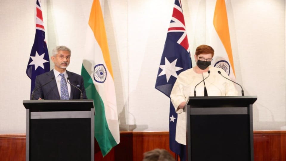 QUAD and Bilateral meeting: Minister of External Affairs S Jaishankar said India and Australia will work together for inclusive growth in Indo Pacific