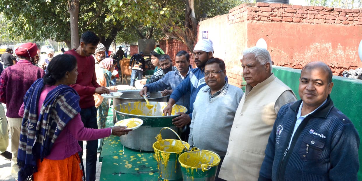 Bhandara organized by Peer Baba Mama Bhanja Sanstha