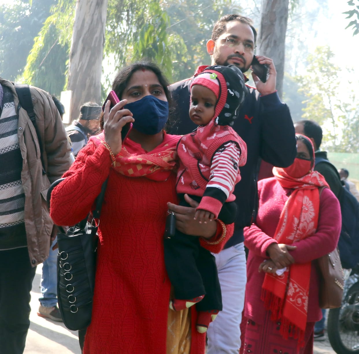 Polling parties reached the booths