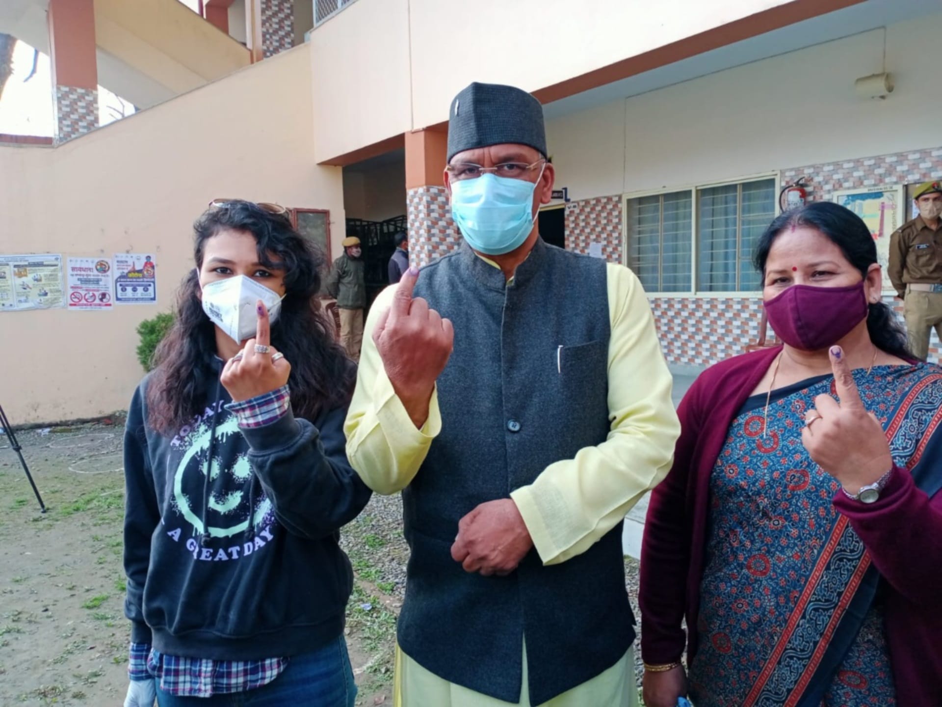 Uttarakhand Election 2022: CM Pushkar Singh Dhami and These Leaders Cast Their Vote Along With Family, See Photos