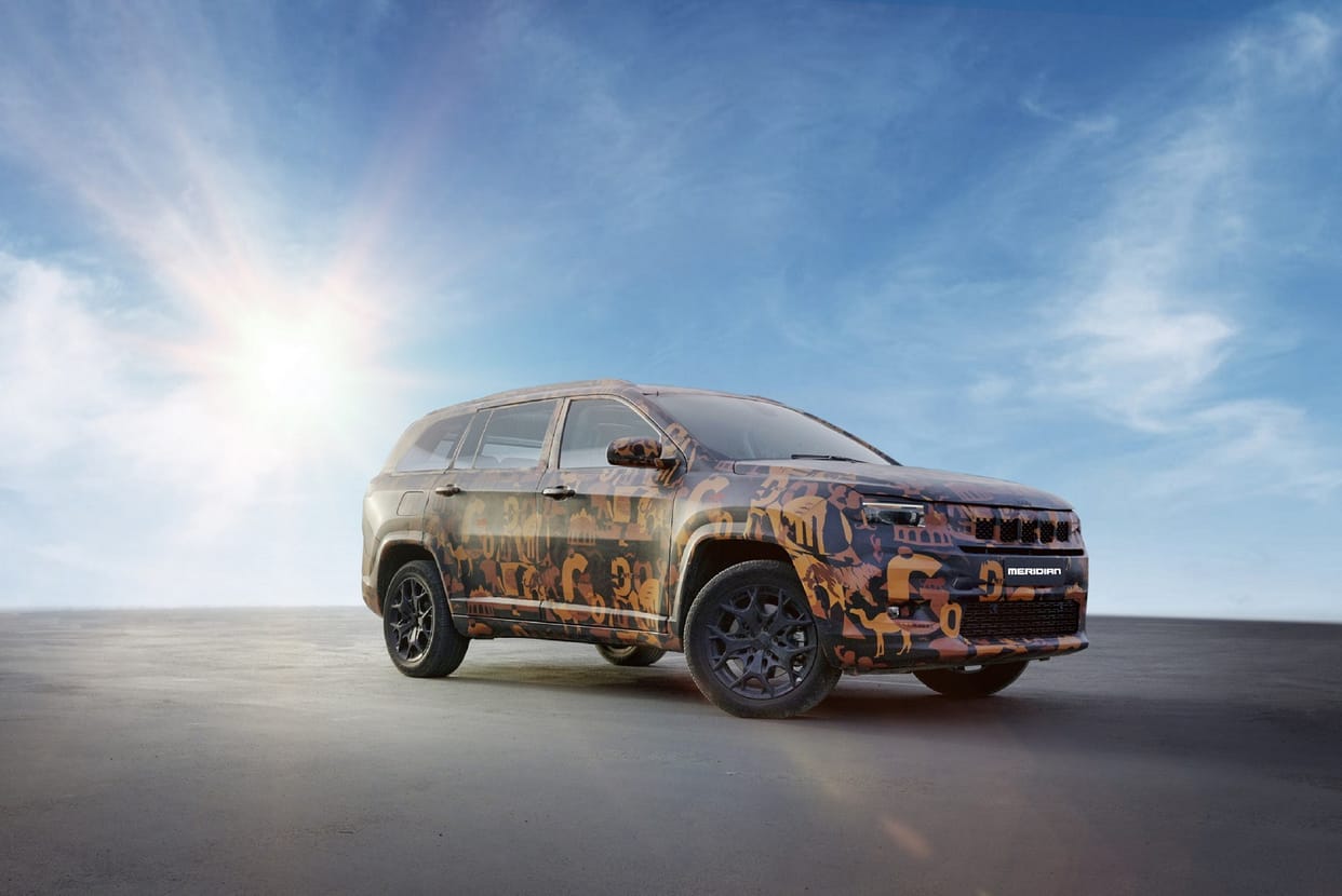 Jeep Meridian SUV Jeep India announces name of their latest offering 7-seater SUV for Indian market as Jeep Meridian Jeep SUV 7 Seater Jeep India