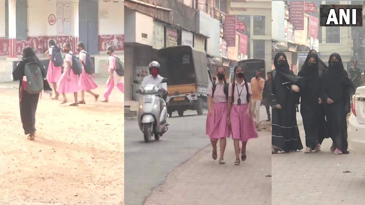 Karnataka Hijab Controversy Row Updates Section 144 imposed around schools in Udupi high schools reopen on 14 February