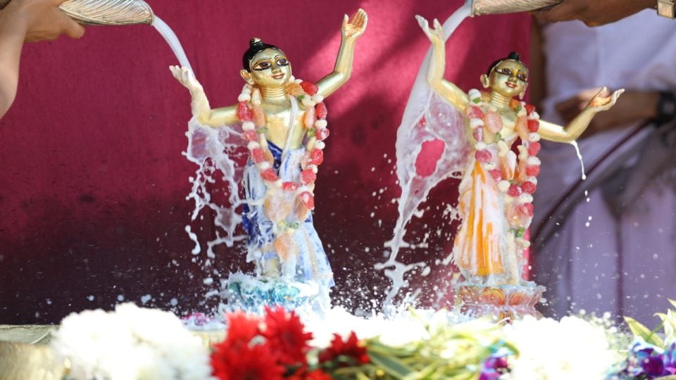 Nityananda Trayodashi Maha Mahotsav celebrated at Chandrodaya Mandir of Vrindavan in Mathura