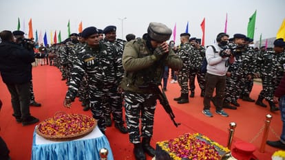 Tribute paid in Lethpora to all forty soldiers martyred in Pulwama attack