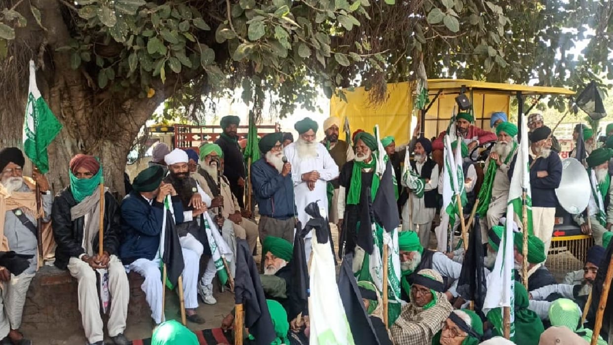Union Minister Piyush Goyal faced protests from farmers