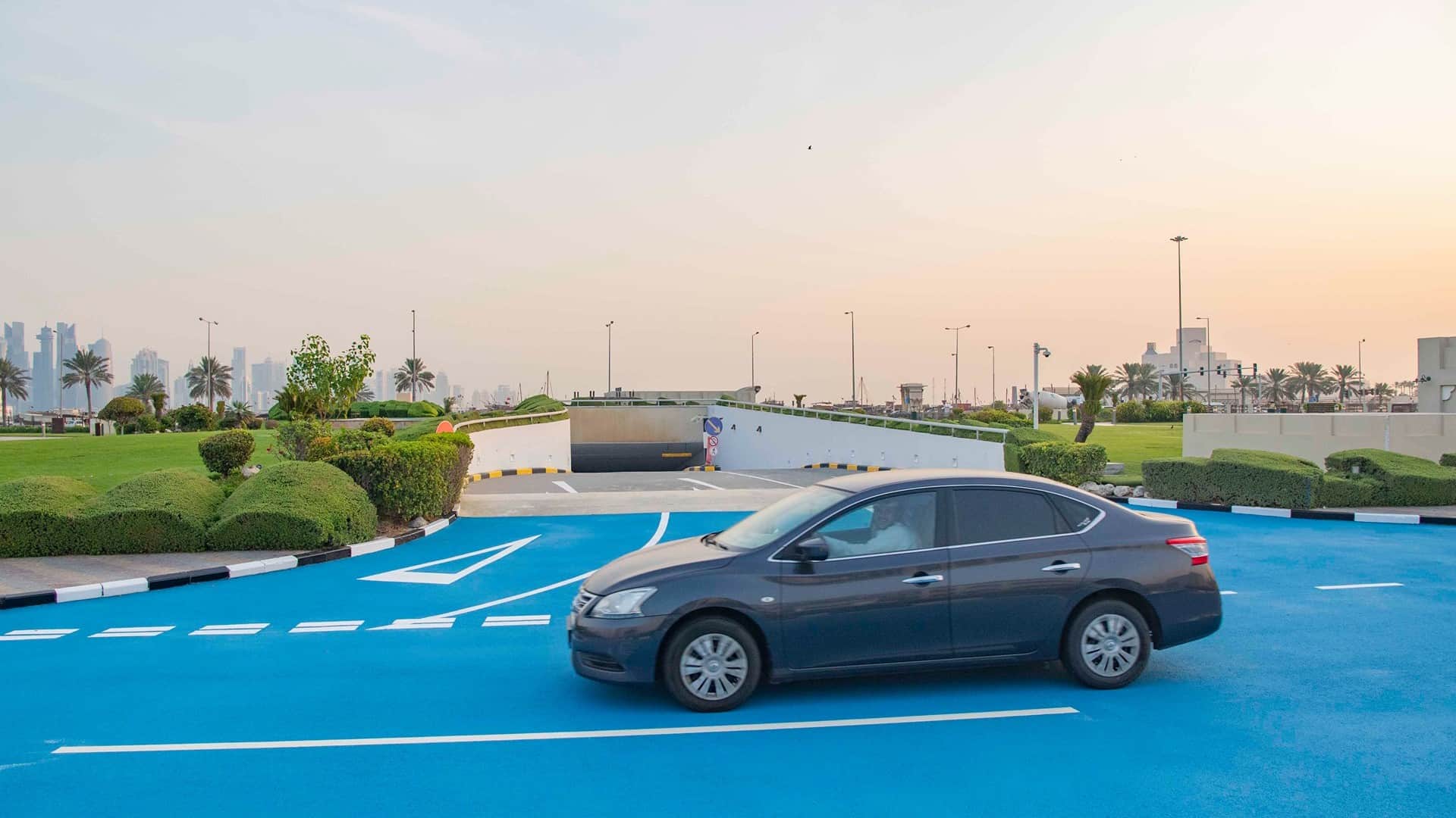 Blue Road Country Why Qatar Roads Turned Blue
