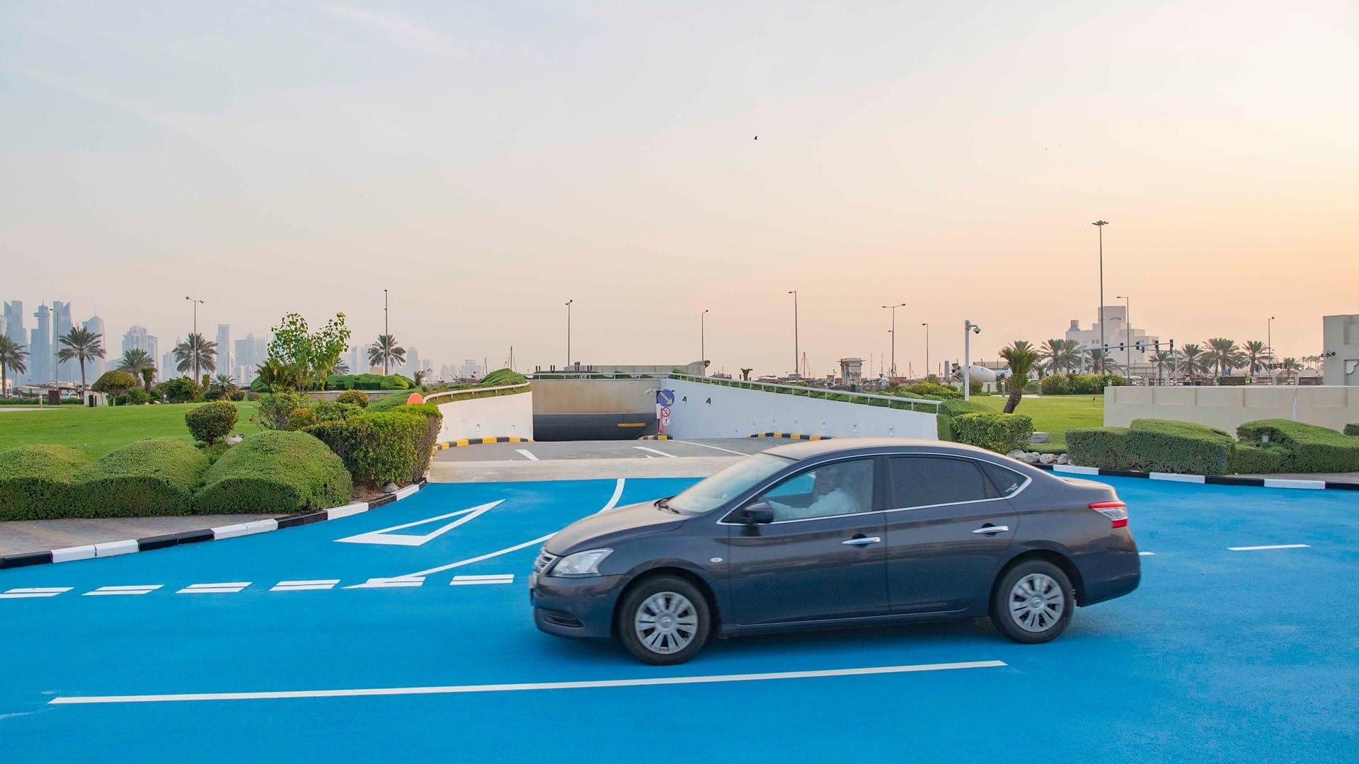 Blue Road Country Why Qatar Roads Turned Blue