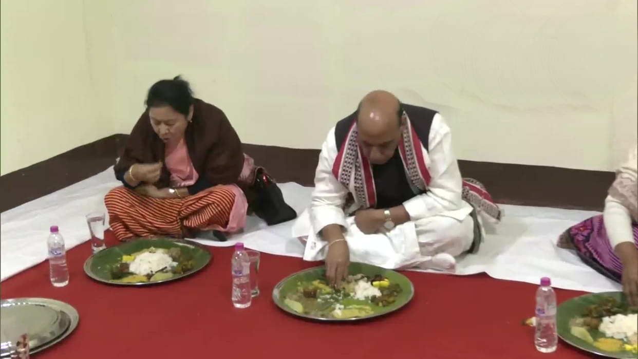 manipur election 2022 rajnath singh had lunch with the family of a soldier martyred in kargil war congress star campaigners list 