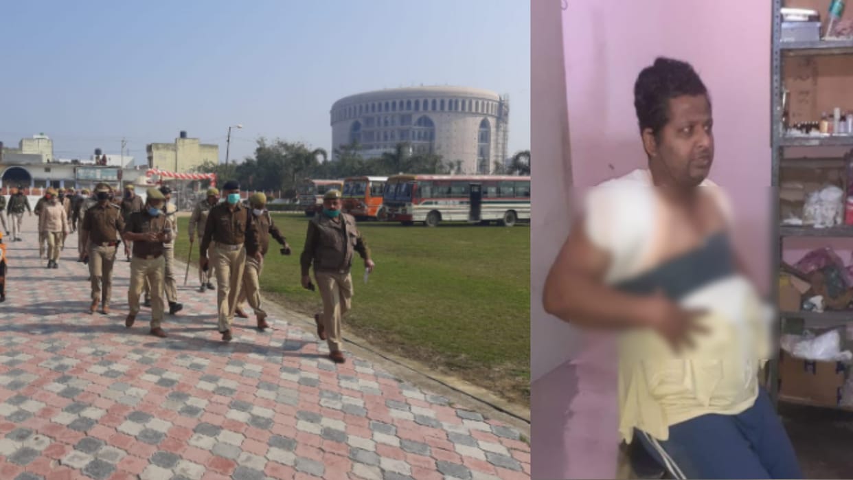 UP Elections 2022 Phase 2 : Fight in BJP and Samajwadi party workers between voting in a center in Saharanpur, see photos