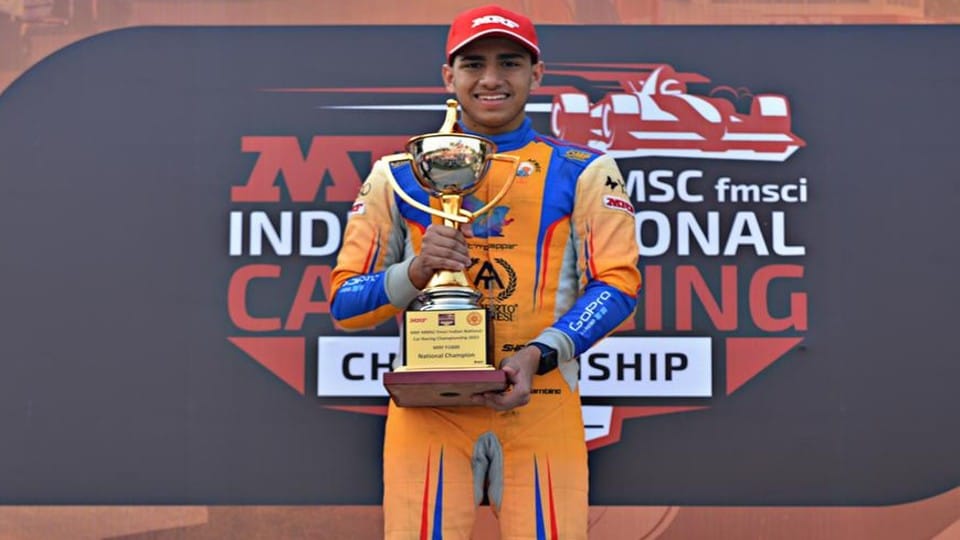 Shahan Ali Mohsin of Agra won the National Car Racing Championship in Chennai