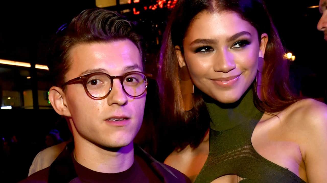 Zendaya Tom Holland Spider Man No Way Home stars arrive in Mumbai Nita Mukesh Ambani Cultural Centre launch