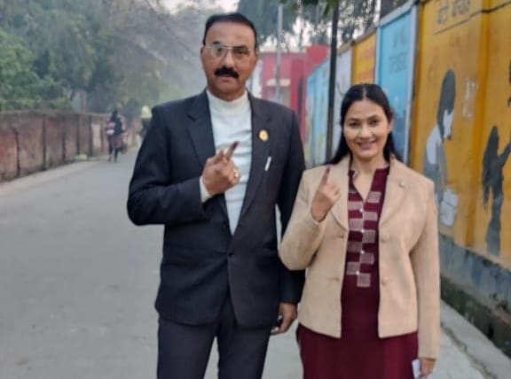 Up election phase two several public personalities including actress Disha Patni parents voted