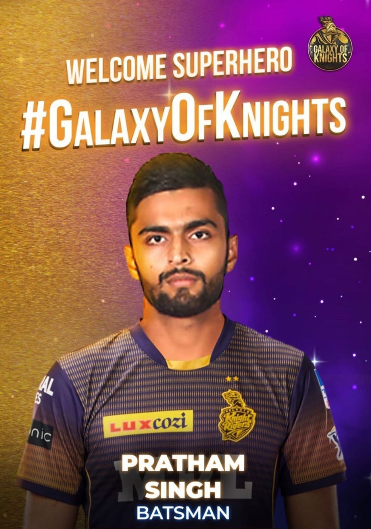 Will play pratham for KKR in IPL