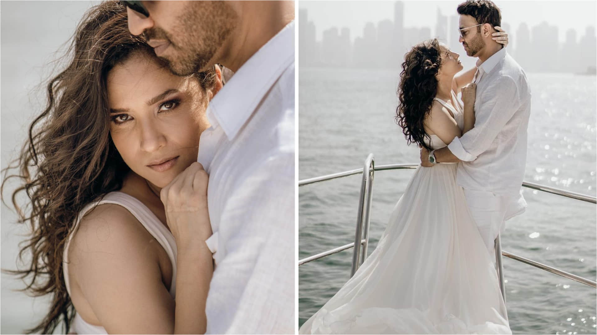 ankita lokhande share pre wedding photoshoot pics in dreamy white saree