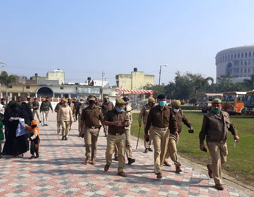 Officers running throughout the day for peaceful voting