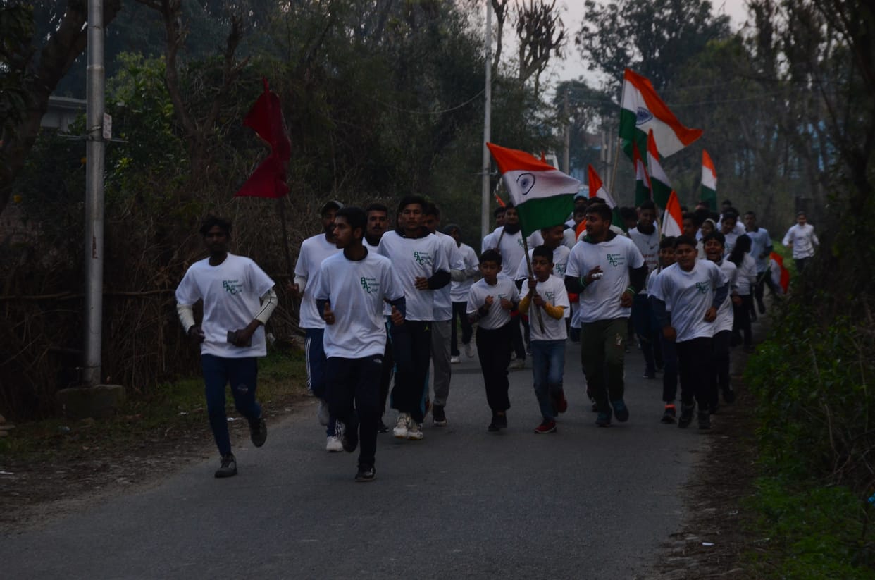 Tribute paid to martyrs through cross country