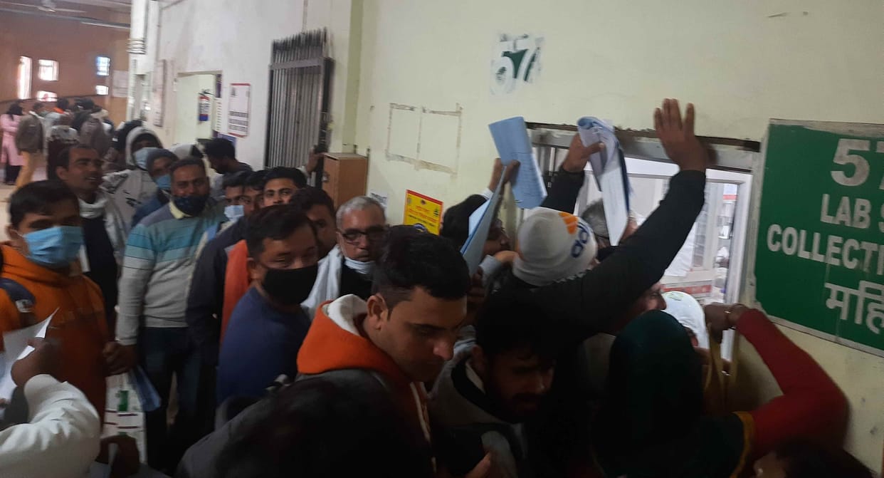 Medical was not done in the mini secretariat, so those who made DL kept on circling in the hospital