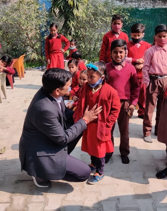 After one and a half months, the faces of the students blossomed when the school opened.