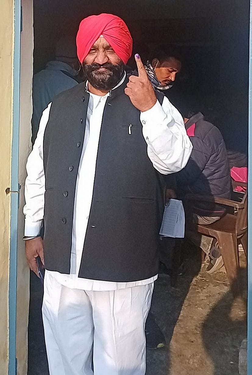 Voter taken selfie.