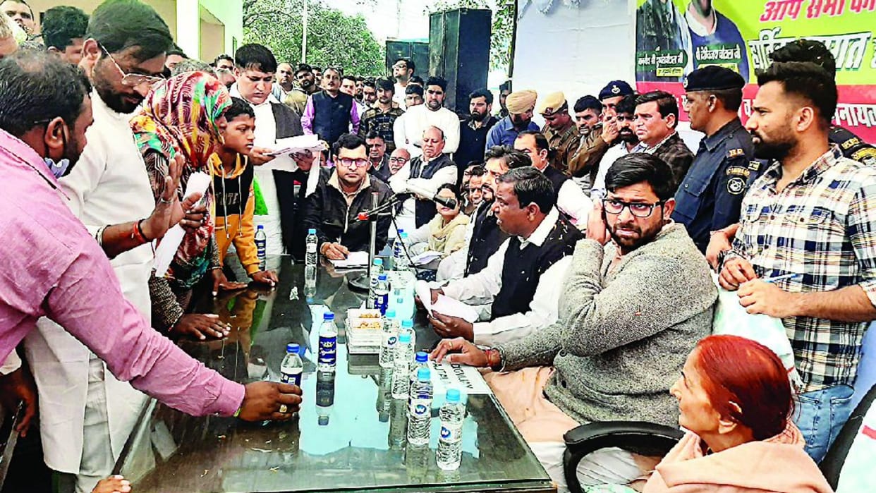 Jan Nayak Janata Party organized Janata Darbar in Samalkha of Haryana