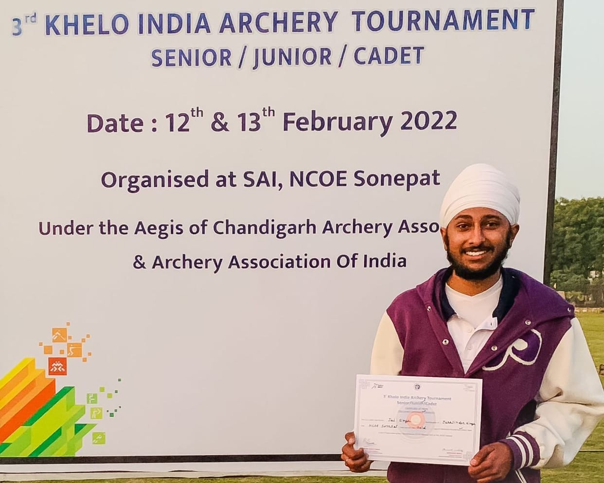 State Sports Stadium player Jai Singh won gold