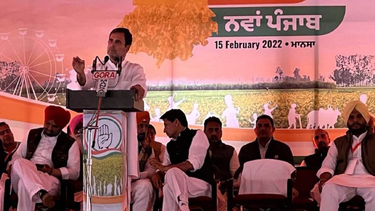 Rahul Gandhi attacks PM Modi at Patiala rally