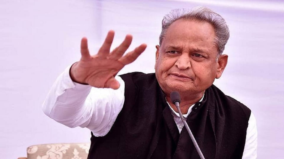 Congress Halla Bol Rally Gehlot attacked the Modi government