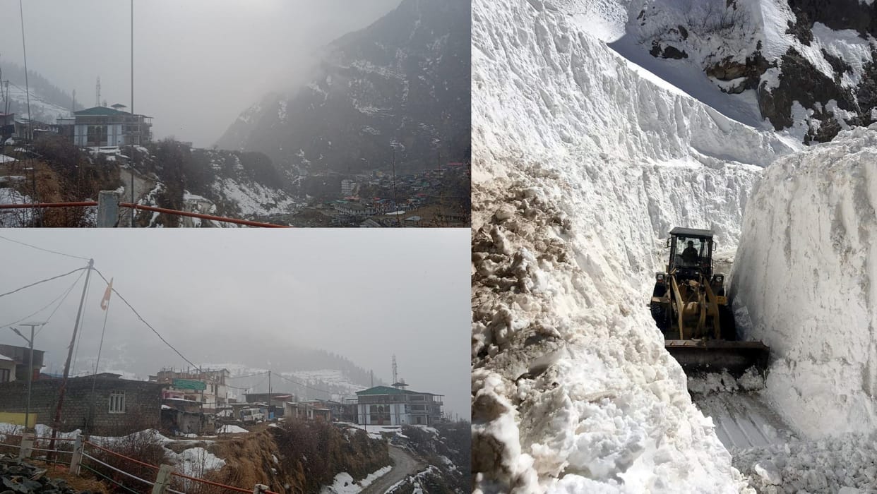 uttarakhand weather update: weather changed again, snowfall started in high altitude areas, see photos