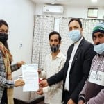 बागपत में कलक्ट्रेट प्रभारी को ज्ञापन देते हुए।